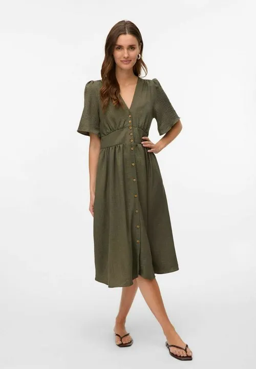 VERO MODA - Skjortekjole - kambaba