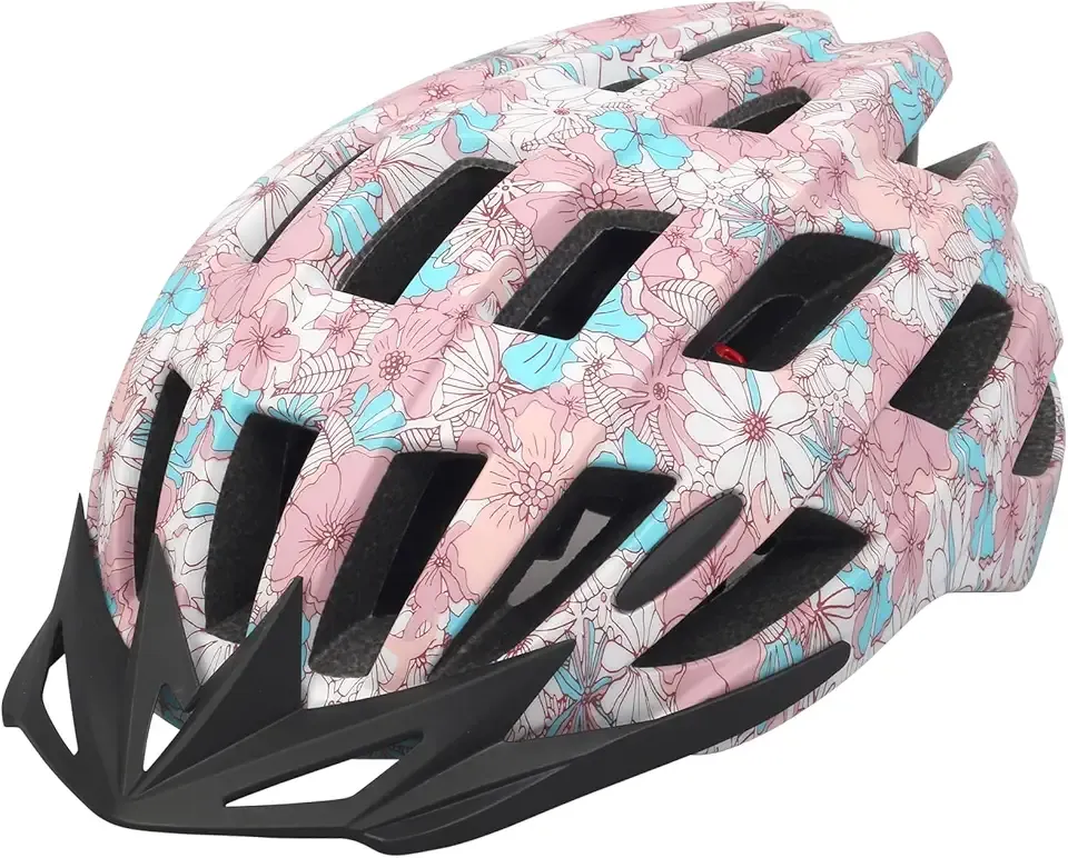 Adult Bike Helmets, Adjustable Mens Womens Bicycle Helmet, Lightweight Road Mountain Cycling Safety Sports Helmets with Detachable Visor