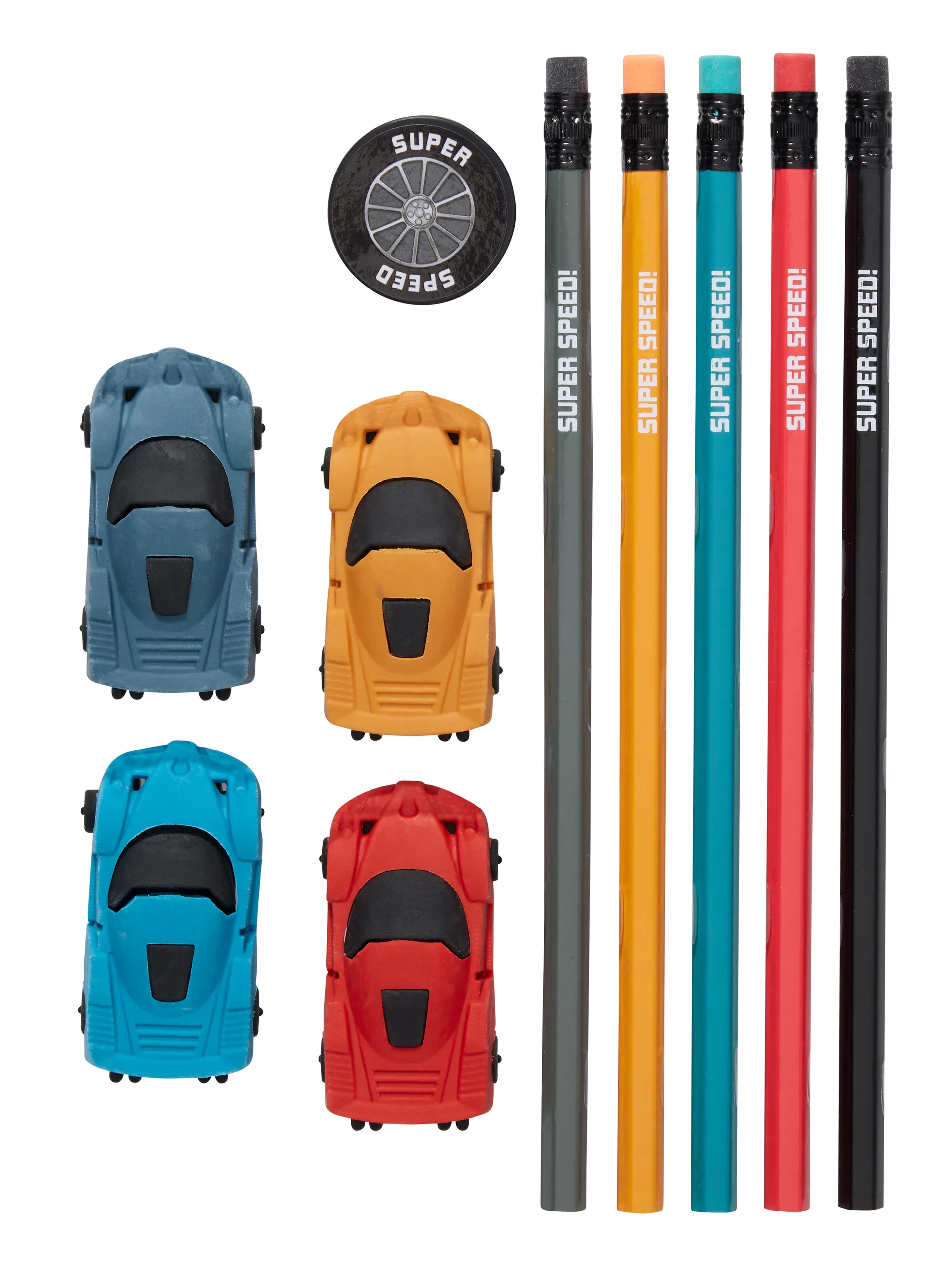 Super Speed Pencil & Eraser Set