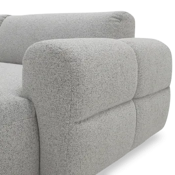 Hoeksalon VESPER Longchair Rechts Lichtgrijs B298