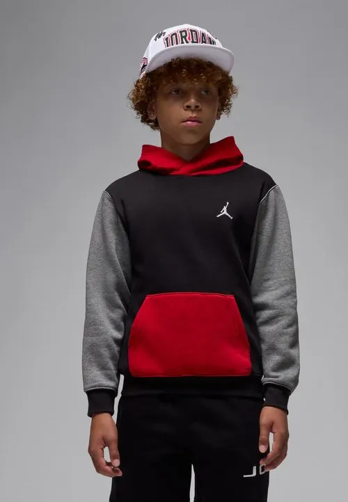 UNISEX - Hoodie - black/gym red)