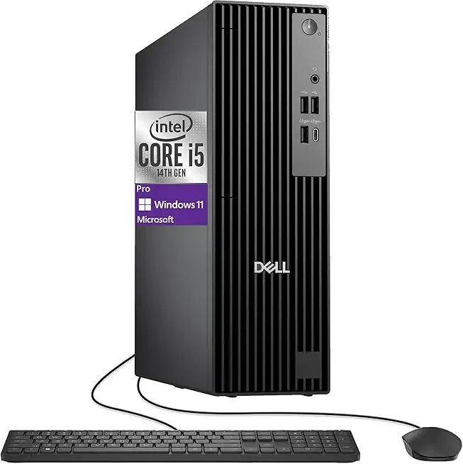 Dell Pro Slim(Next-gen Optiplex 7020 SFF) Intel 14-Core i5-14500, 32GB DDR5 RAM, 512GB SSD, RJ-45, DP Port, HDMI, Wired KB & Mouse, W11P, 3YR WTY, Business Desktop