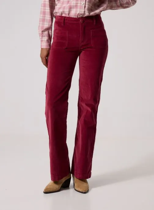 Flared jeans Sonny dames bordeaux