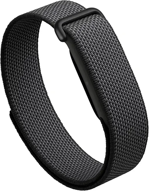 Google Fitbit Air Performance Loop Band - One Size - Obsidian | Only compatible with Fitbit Air, microadjustable, polyester, nylon, and elastane yarn band, workout-friendly