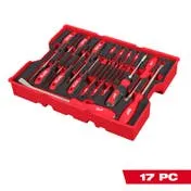 Milwaukee Tools 17pc. Screwdriver & Pry Bar Set with Tray for PACKOUT™ Drawers 48-22-0158