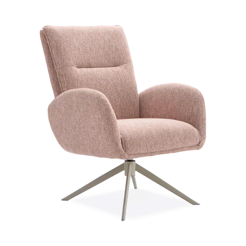 Draaifauteuil Whisper (laag/poot: beige) - Lodge Blossom