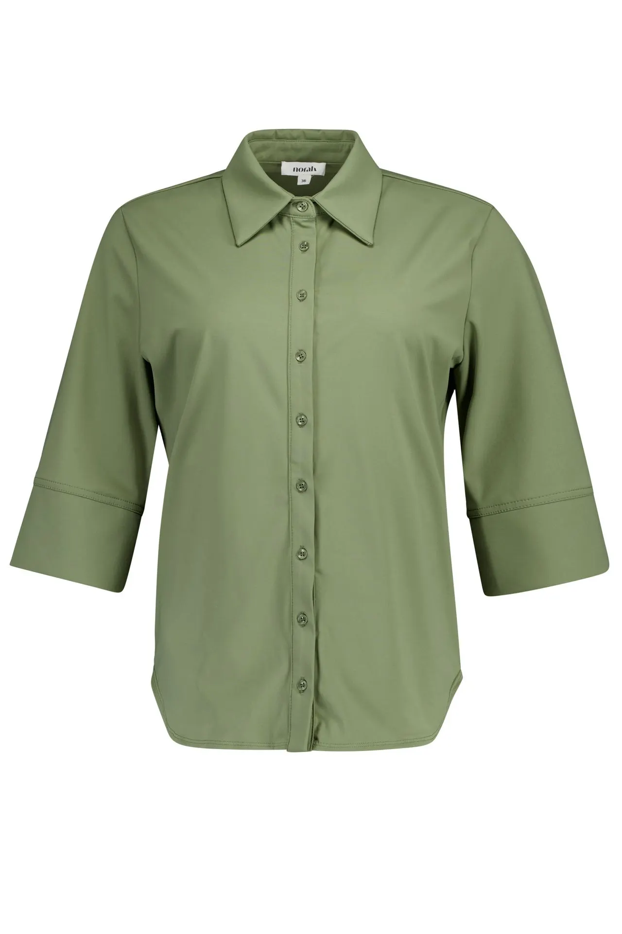 Groene travelstof blouse