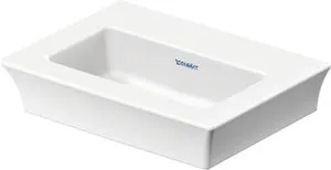 Lavabo Tulip blanco, anchura 450mm, sin agujero para grifo, sin rebosadero, 0, 7374500701, Color: Blanco con Wondergliss