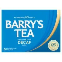 Barry's Tea Decaffinated 80 Bags (250 g) Open Product Description