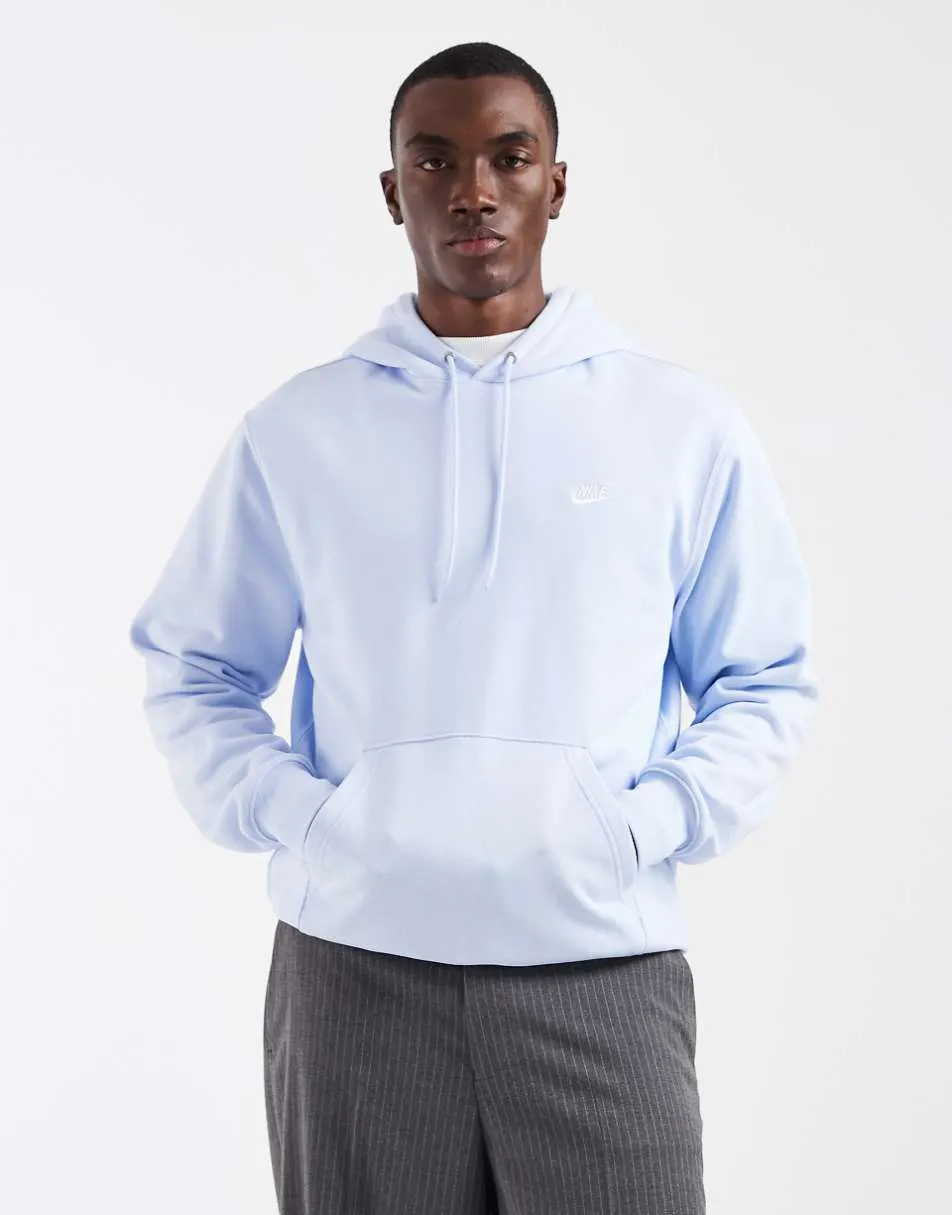 Nike Club hoodie in light blue
