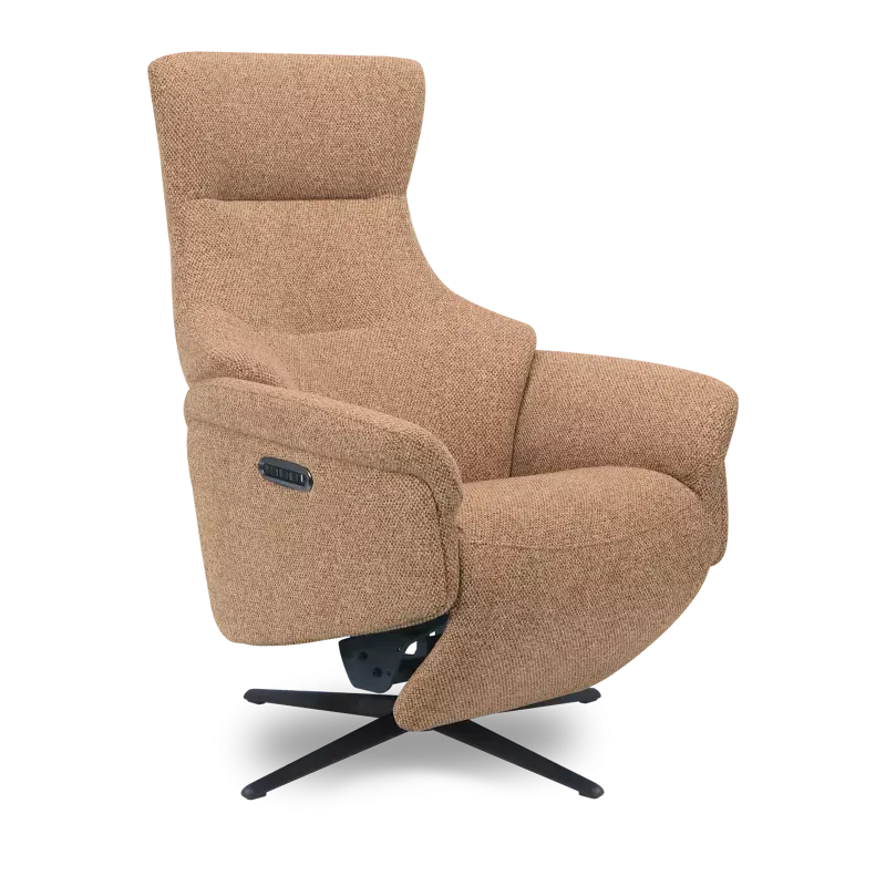 Relaxfauteuil Siesta - elektrisch + accu - stof Cayenne Cognac