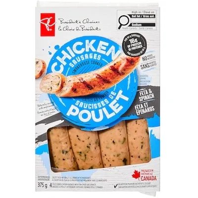 Smoked Chicken Sausage, Spinach & Feta