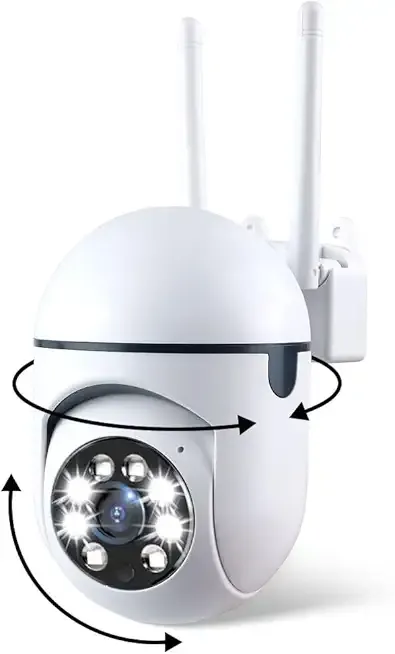 2025 Upgraded Security Camera for Home Indoor,Pan/Tilt Panorama HD Camera with Color Night Vision,Motion Detection,Two-Way Audio 24/7 Recording for Home Security Baby/Pet Monitor,No Trace Install (2)