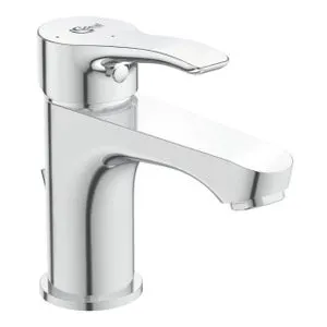 Rubinetto per lavabo a canna media getto laminare cristallino Oglio cromato lucido IDEAL STANDARD H 13.7 cm