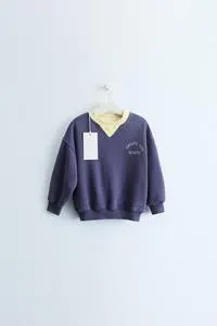 ZARA TIMELESS - EMBROIDERED SLOGAN SWEATSHIRT