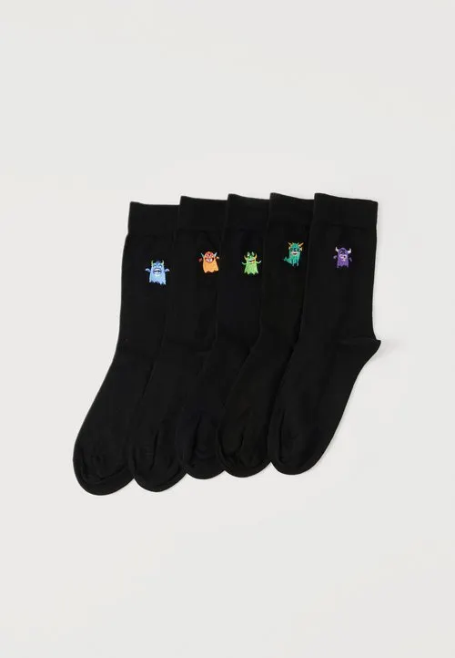 5 PACK - Sokker - black/multi-colored