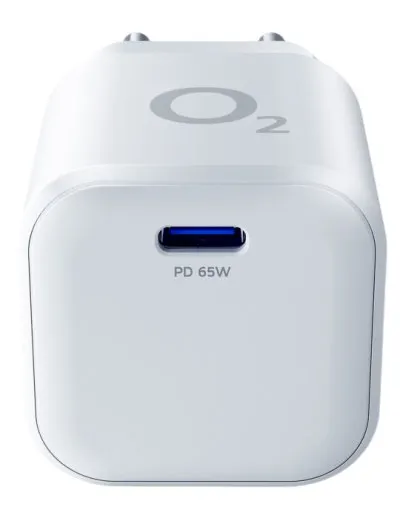 O2 nabíječka 65W USB-C, bílá