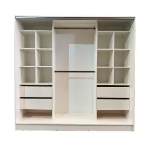 Placard Vestidor 180x180 cm cubos Diseños Modernos Blanco