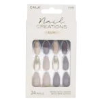 Uñas Postizas Nail Creations Lux Marrón Cálido CALA 24 Piezas