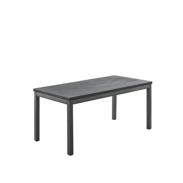 Kindertafel Tratto 110x55 cm rechthoekig mango zwart