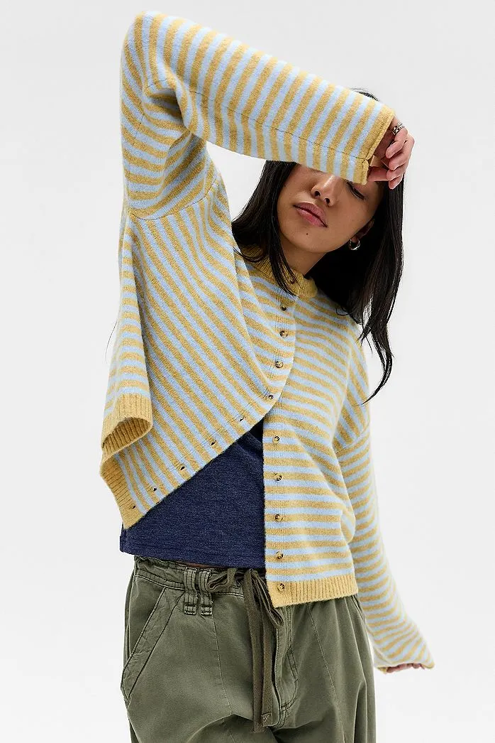 Cardigan a Girocollo UO Marlowe a Righe