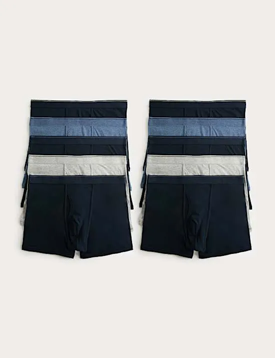 10 Pack Cotton Rich Cool & Fresh™ Trunks