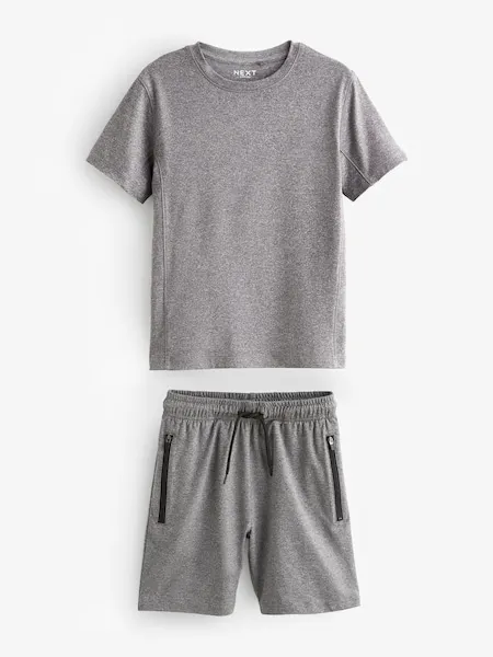 Mid Blue Sports T-Shirt and Shorts Set (3-16yrs)