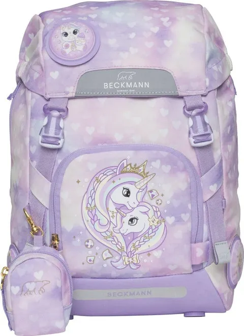 Skolesekk 1.kl Unicorn Princess Purple Classic 22L - Beckmann