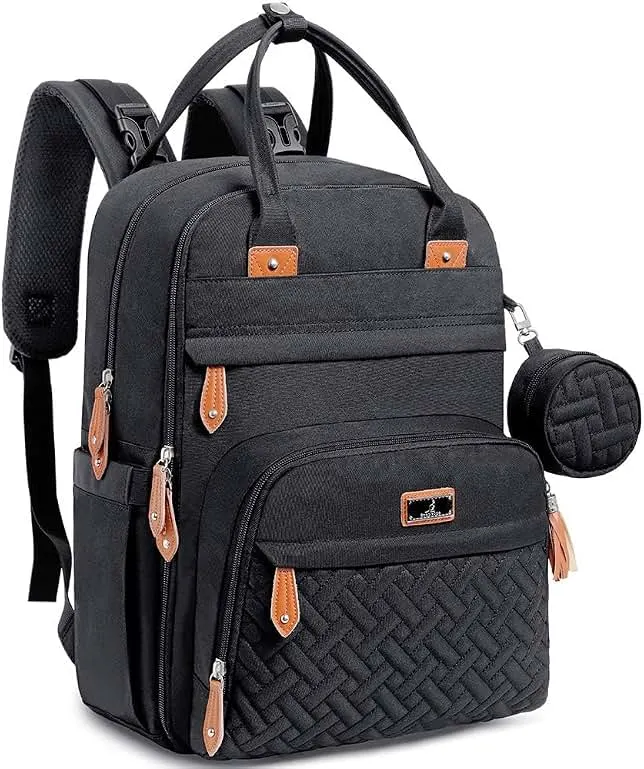 BabbleRoo Diaper Bag Backpack - Baby Essentials Travel Tote - Multi Function Water Resistant Diaper Bag, Travel Essentials Baby Bag with Ch…