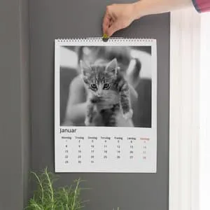 Fotokalender | Stor (A3) | Enkel hvit