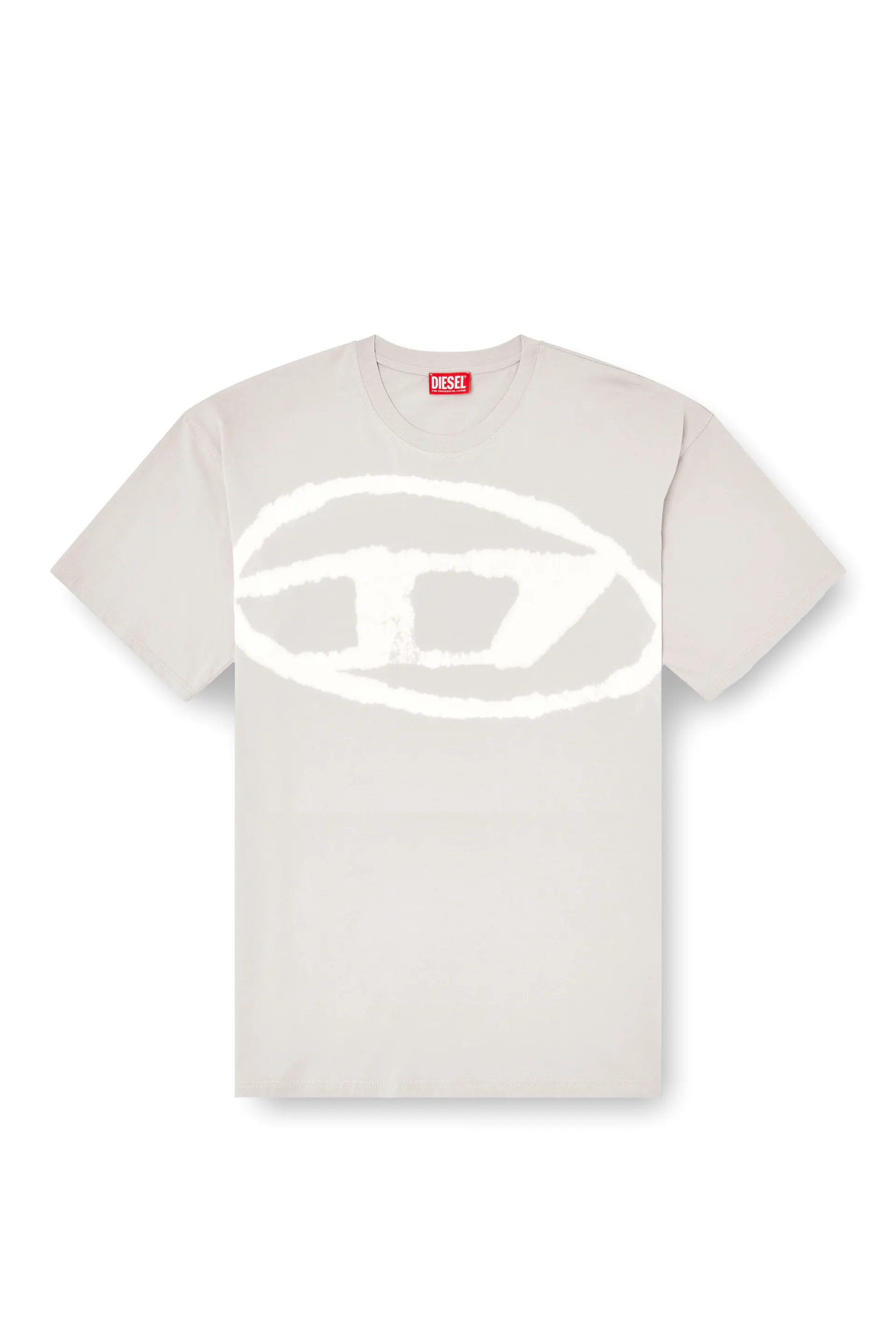 T-shirt with bleached Oval D logo