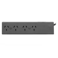 Zapatilla eléctrica 4 tomas con 1.5 m grafito