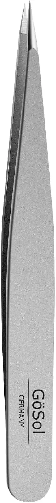 Tweezers - Professional Pointed Tweezers for Women and Men | 420 Stainless Steel, Needle Nose Fine Point, Precision for Facial Hair Removal, Ingrown Hair Plucker, No Hair Breakage