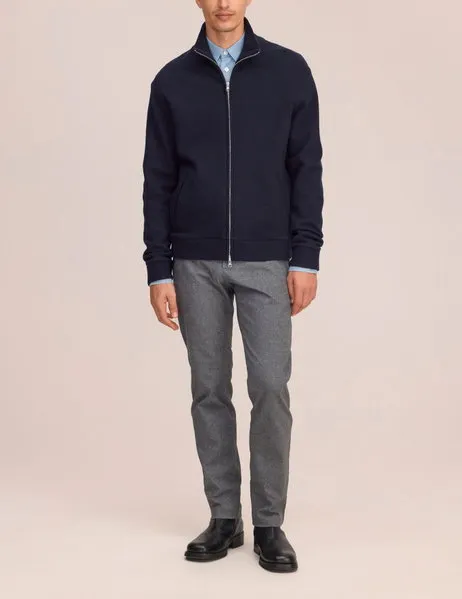 Boiled Full Zip Jacket Navy Blue