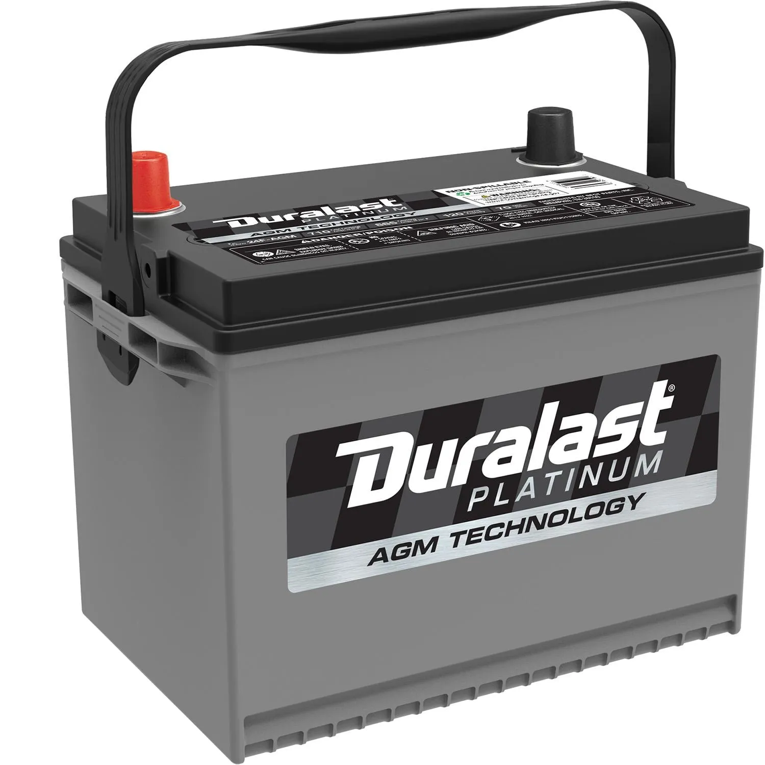 Duralast Platinum Group Size 24F Absorbed Glass Mat (AGM) Battery 24F-AGM