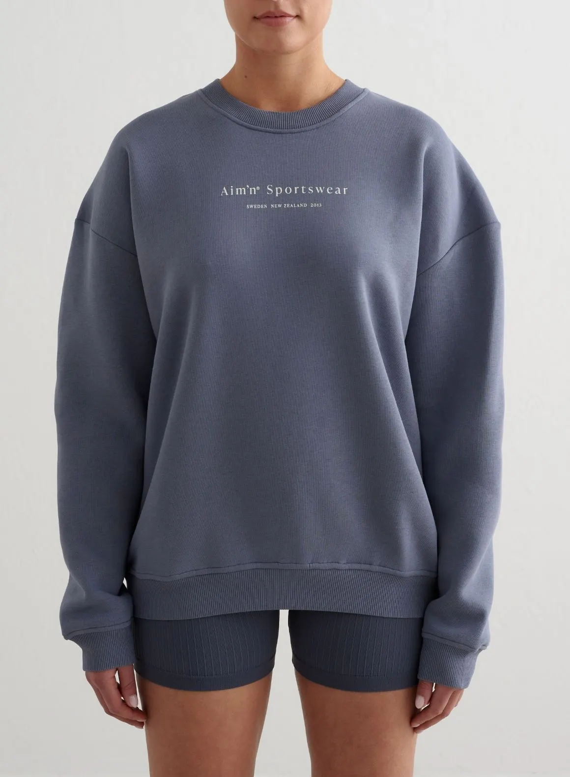 Storm Blue Serif Sweatshirt