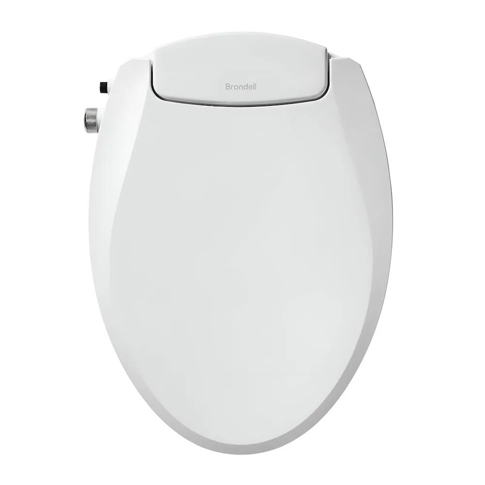 Brondell Swash EcoSeat S101 Non-Electric Bidet Toilet Seat, Elongated White