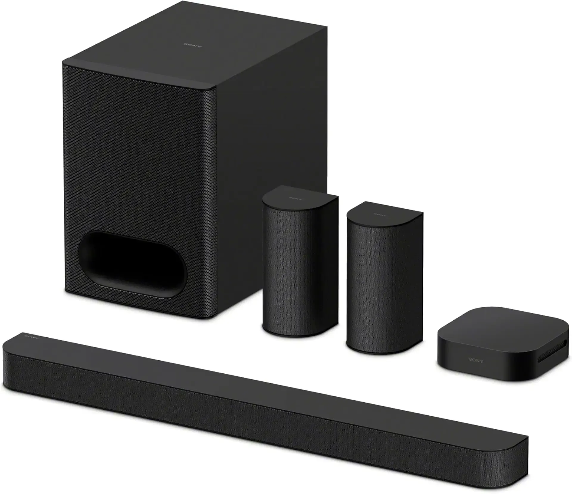 Sony BRAVIA Theater System 6, 5.1ch Home Theater System Sound bar with subwoofer and Rear Speakers, Surround Sound by Dolby Atmos/DTS:X Compatible HT-S60