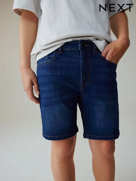 Light Blue Single Denim Shorts (3-16yrs)