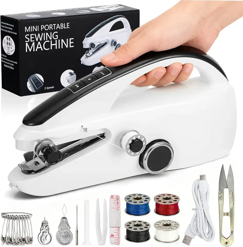 Handheld Sewing Machine for Beginners, Easy to Operate and Fast Stitch Suitable for Clothes,Fabrics and Quick Home Repairs for Mom Birthday Valentine's Day Christmas Gift