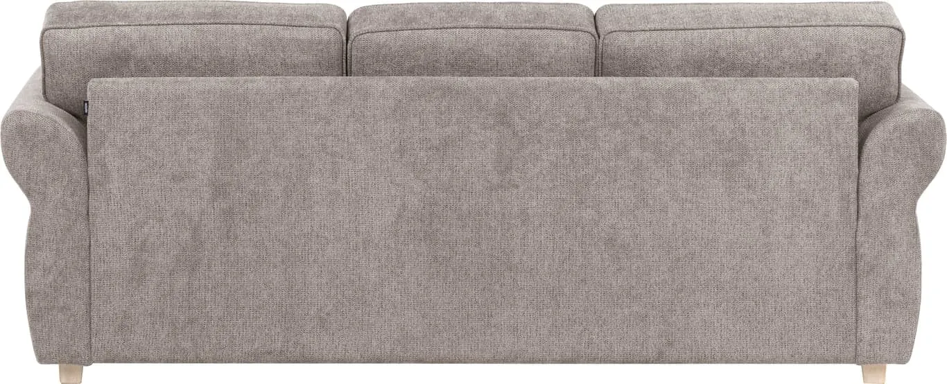 Brunstad Nevada 3-seter sofa Stoff Mino Liver, hvitoljet ben