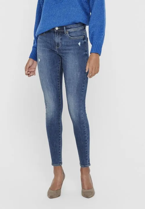 ONLWAUW LIFE MID - Jeans Skinny Fit - medium blue denim