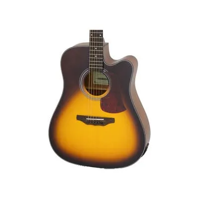 ARIA AD-10CE W/BAG - TOBACCO SUNBURST DREADNOUGHT CUTAWAY ELECTRIC ACOUSTIC GUITAR