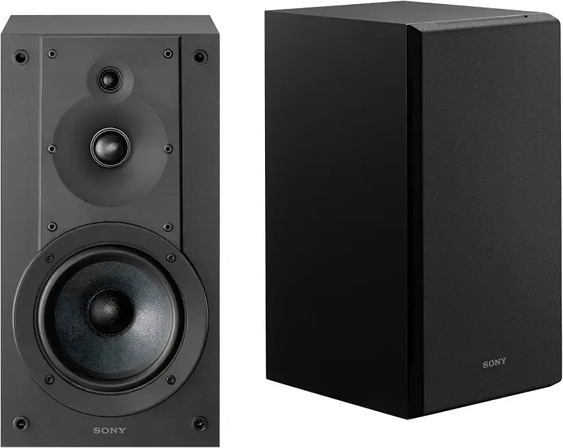 Sony SS-CS5M2 3-Way 3-Driver Hi-Res Compact Bookshelf Speakers (Pair) | CS Speaker Home Theater Series, 5.12-inch Woofer, High Precision Tweeters, Hi-Res Audio, Premium Componentry