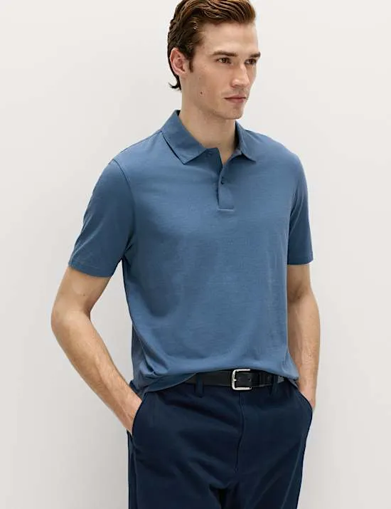 Pure Cotton Jersey Polo Shirt