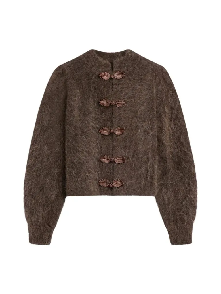 Shelley Chunky Cardigan - Brun