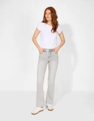 Jeans - Bootcut Fit - grigio