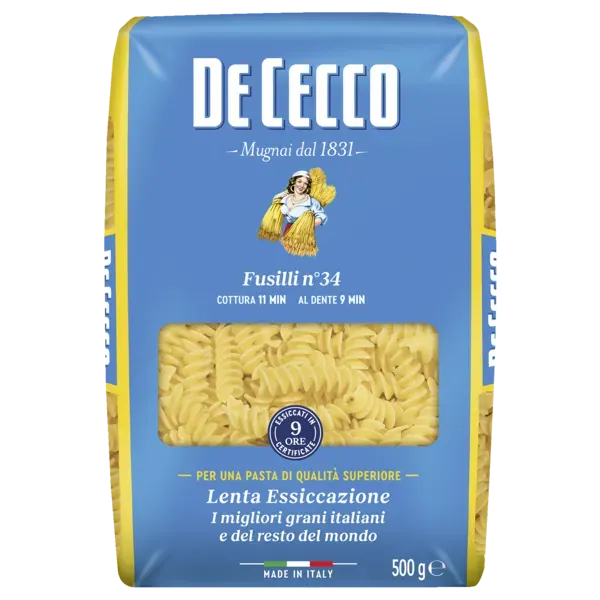 De Cecco Italienische Pasta oder Pastaspezialitäten verschiedene Ausformungen 500 g Packung (1 kg = 2.98)