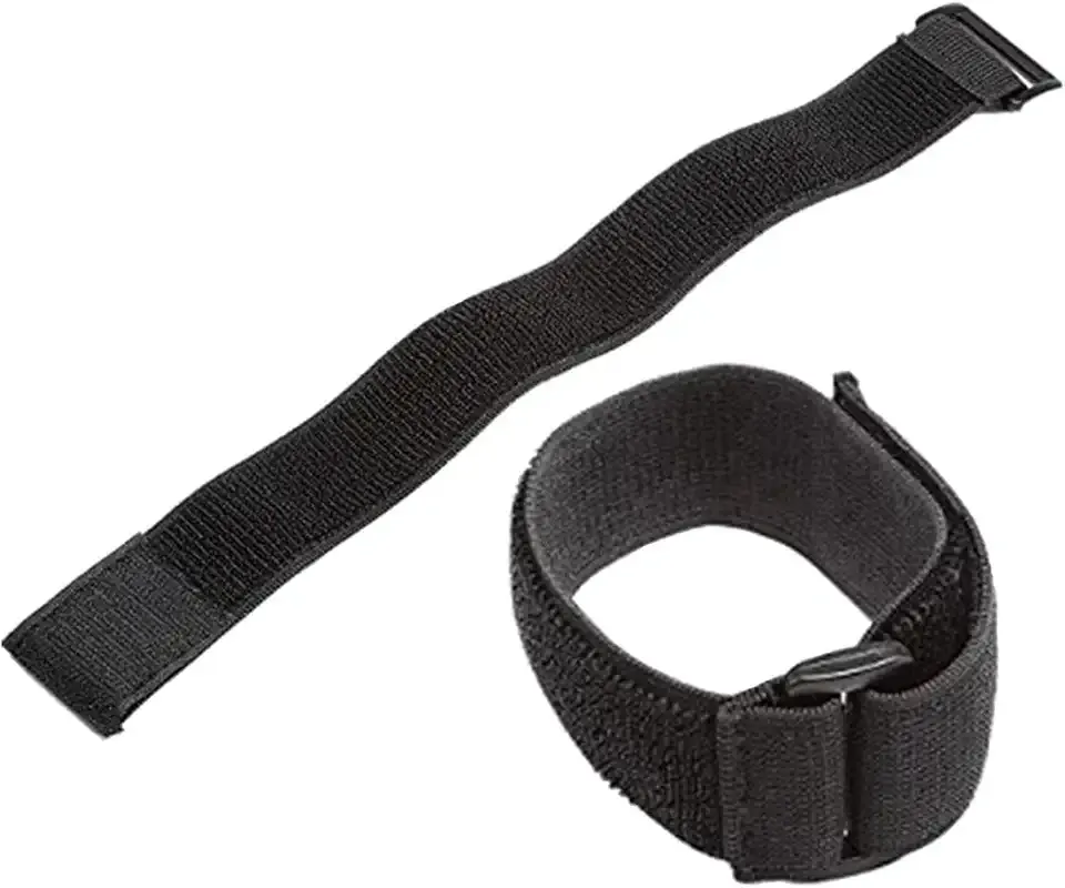 Universal Elastic Adjustable Sport Armband Strap for All Models of iPod with Silicone or MP3 or Leather Case and Multifunctional Outdoor Arm Bag with Armband Slots (2-Pack, Black)