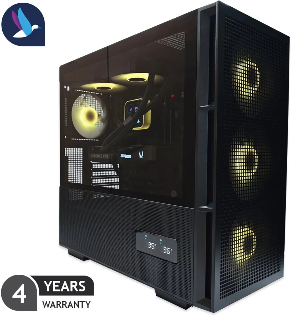 Nexora I Gaming PC - AMD Ryzen 7 7800X3D - NVIDIA RTX 5070 - 32 GB RAM - 1 TB SSD - WiFi - BT - Waterkoeling